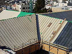 copertura tetto con isolante in lana di pecora naturale ISOLANA D 100