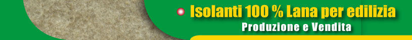 Isolanti 100% lana per edilizia