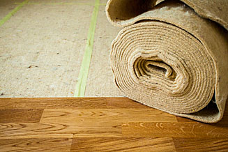 Isolante in lana 100% naturale inserita sotto parquet