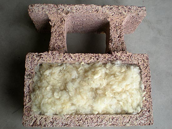 Isolante termico per intercapedini e casseformi grandi o piccole per case passive