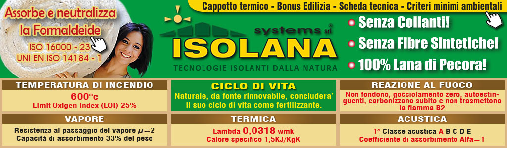 isolanti in lana di pecora