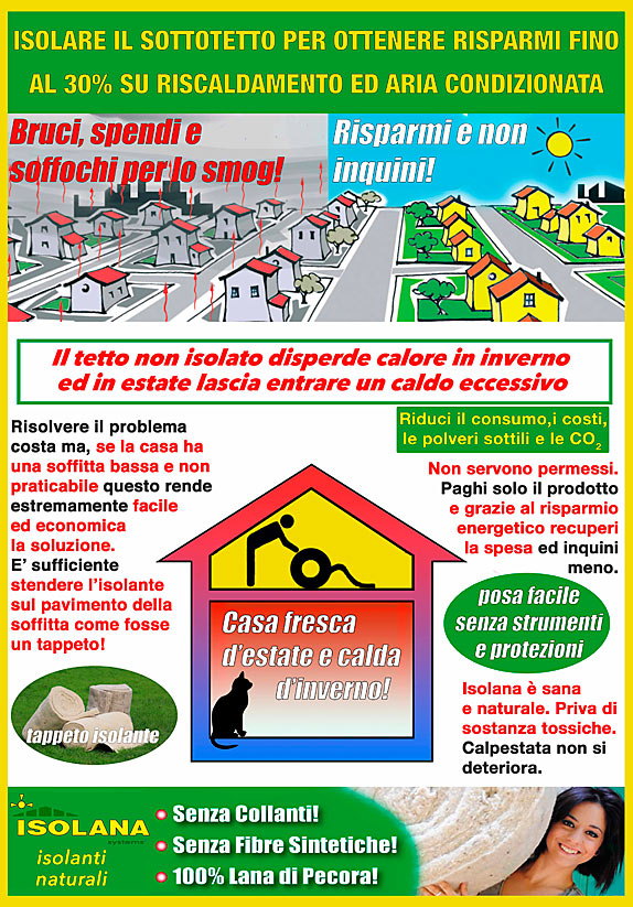 Come isolare il sottotetto delle nostre abitazioni con gli isolanti in lana di pecora
